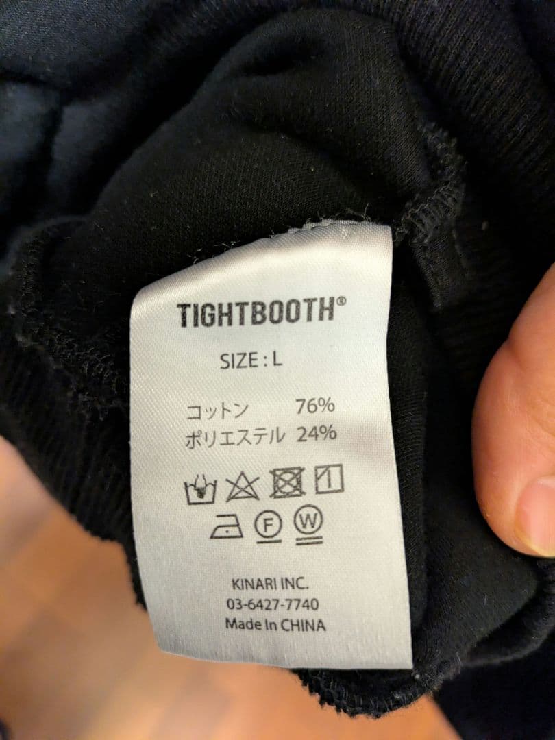 TIGHTBOOTH TBPR CREW SWEAT ハーフジップ L