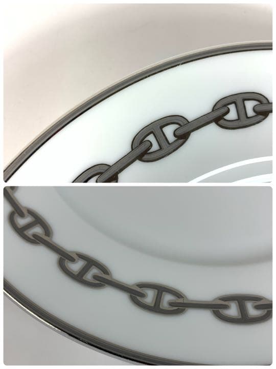 エルメス シェーヌダンクル 丸皿2枚&スクエアプレート1枚セット