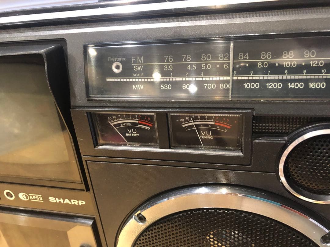 Sharp 5P-R2U tv ラジオカセット
