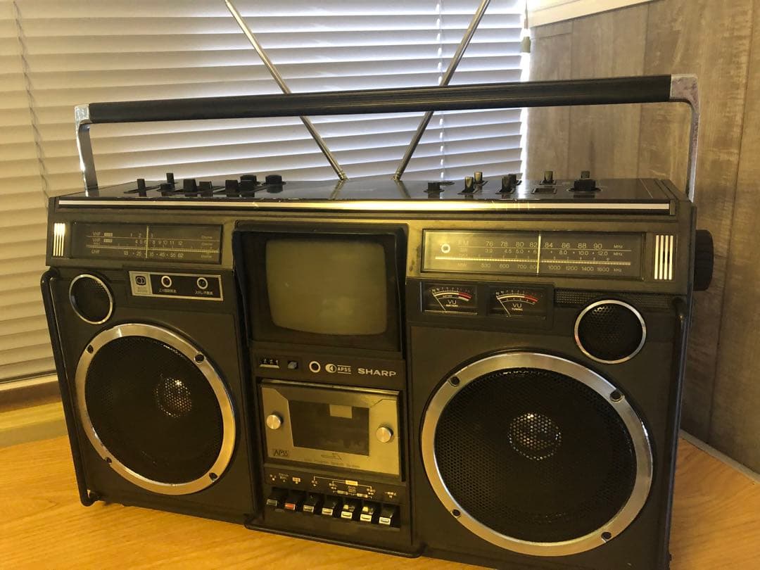Sharp 5P-R2U tv ラジオカセット