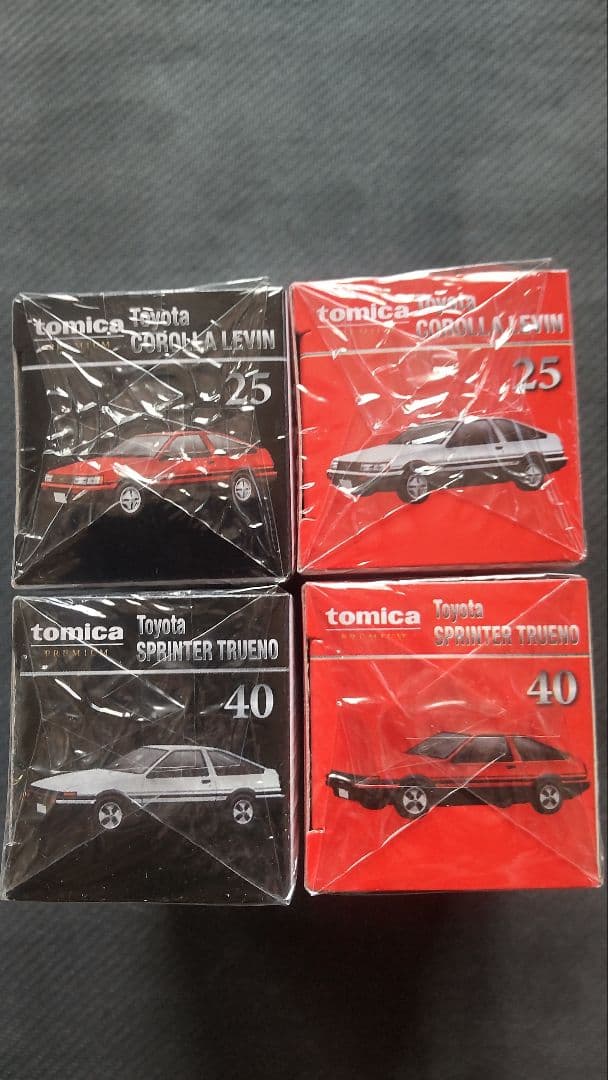 トミカプレミアム レビン・トレノ 4台セット