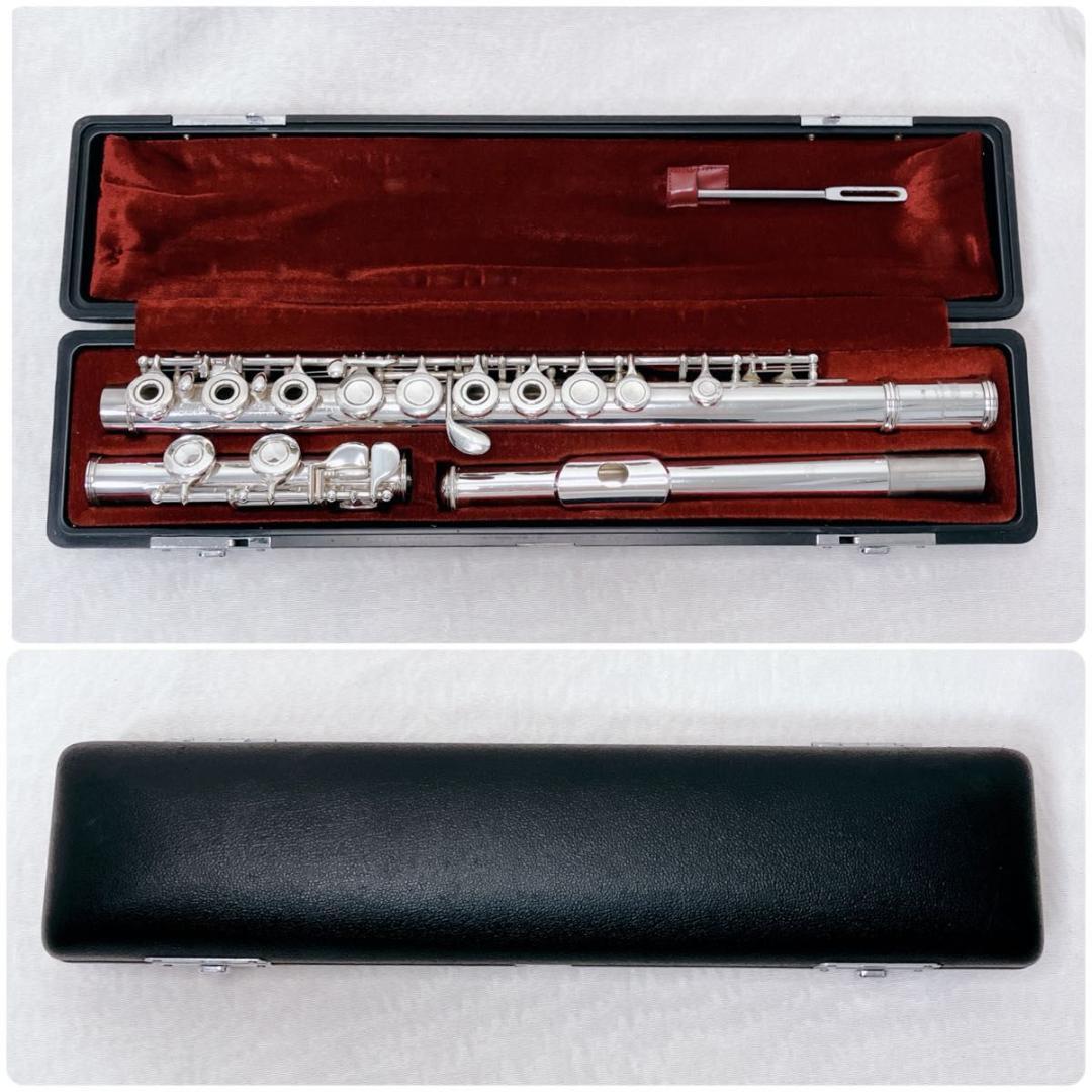 【希少】ヤマハ　フルート　YFL-281S リングキィ　インライン　白銅　Eメカ
