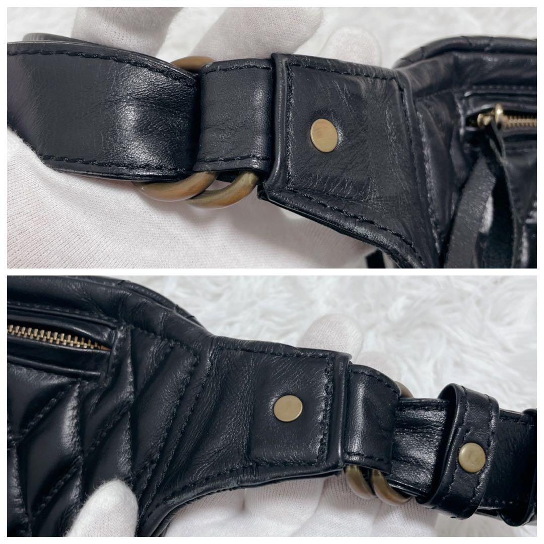 希少 IRON HEART ボディバッグ ウエストポーチ キルティング