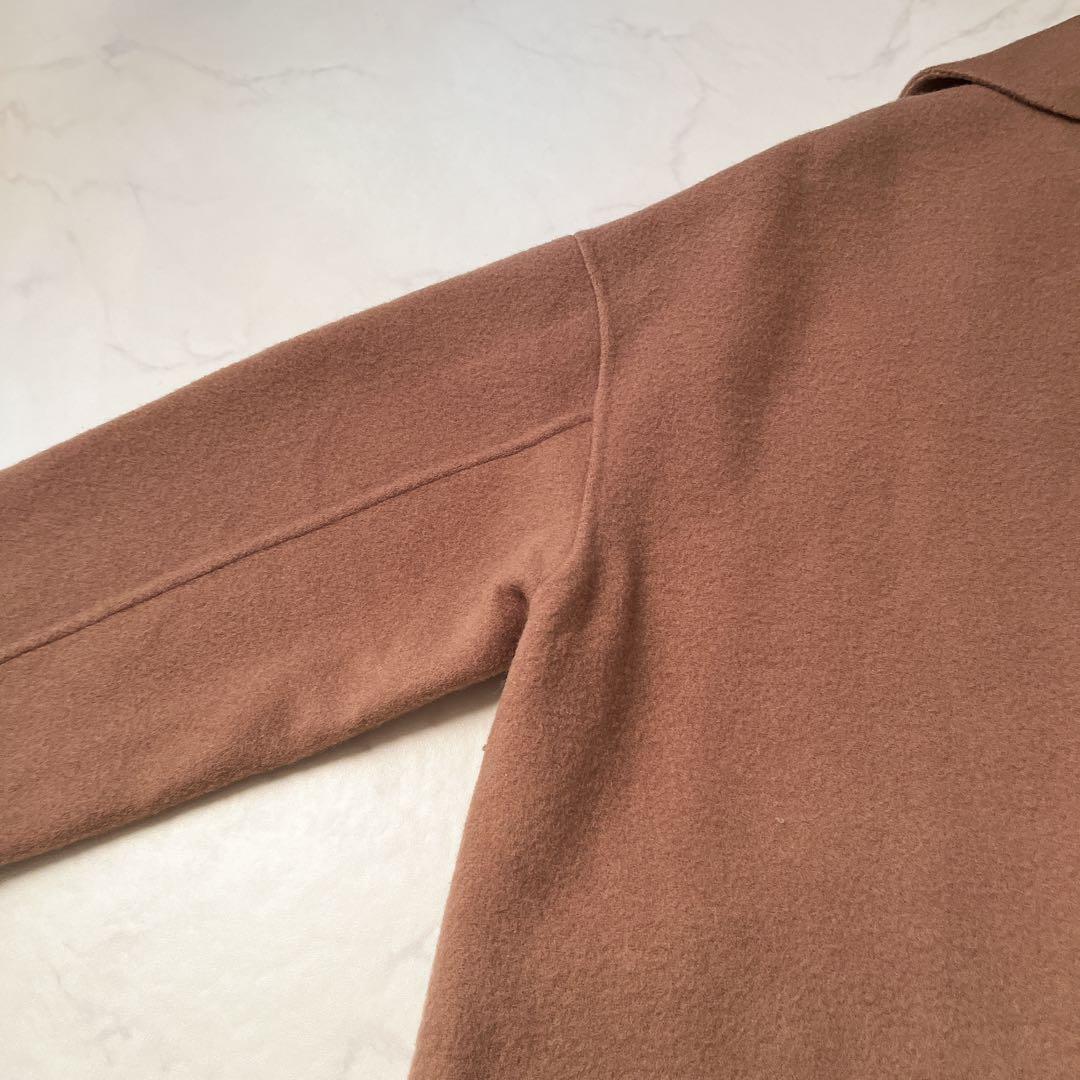 タグ付未使用　N.O.R.C ノーク ダブルロングリバーコート キャメル　１