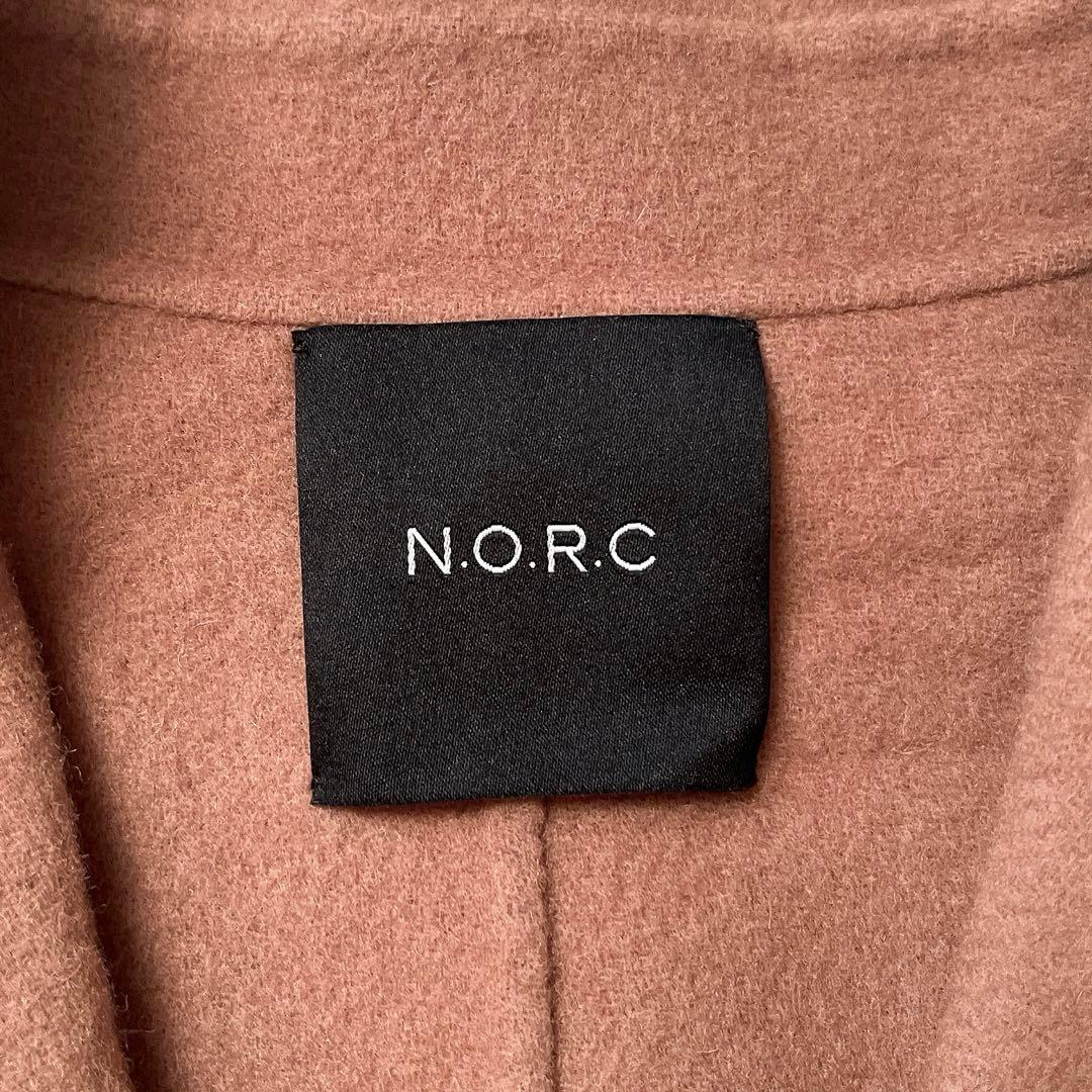 タグ付未使用　N.O.R.C ノーク ダブルロングリバーコート キャメル　１