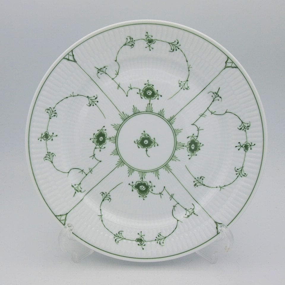 ロイヤルコペンハーゲン グリーンフルーテッド ディナープレート 24.5cmペア