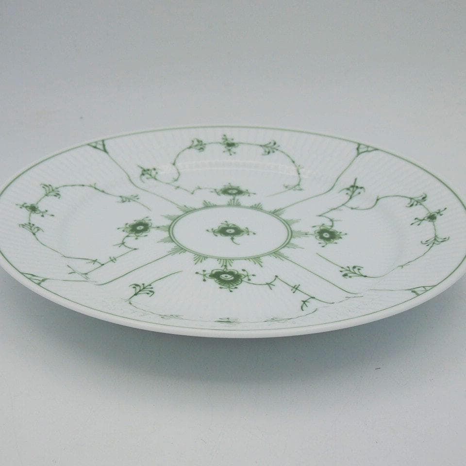 ロイヤルコペンハーゲン グリーンフルーテッド ディナープレート 24.5cmペア