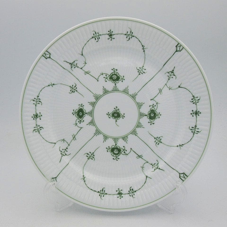 ロイヤルコペンハーゲン グリーンフルーテッド ディナープレート 24.5cmペア