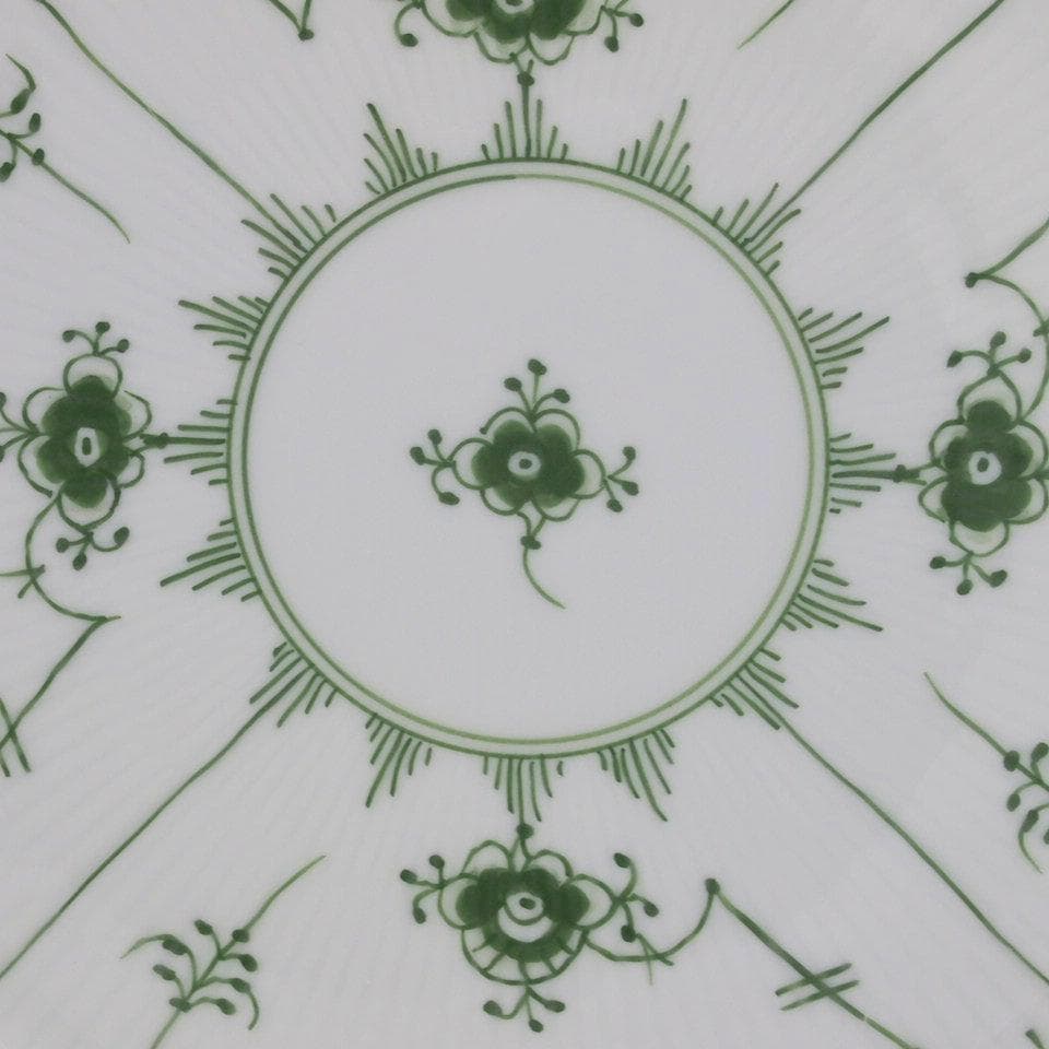 ロイヤルコペンハーゲン グリーンフルーテッド ディナープレート 24.5cmペア