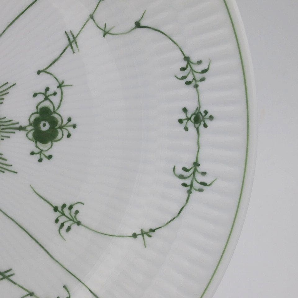 ロイヤルコペンハーゲン グリーンフルーテッド ディナープレート 24.5cmペア