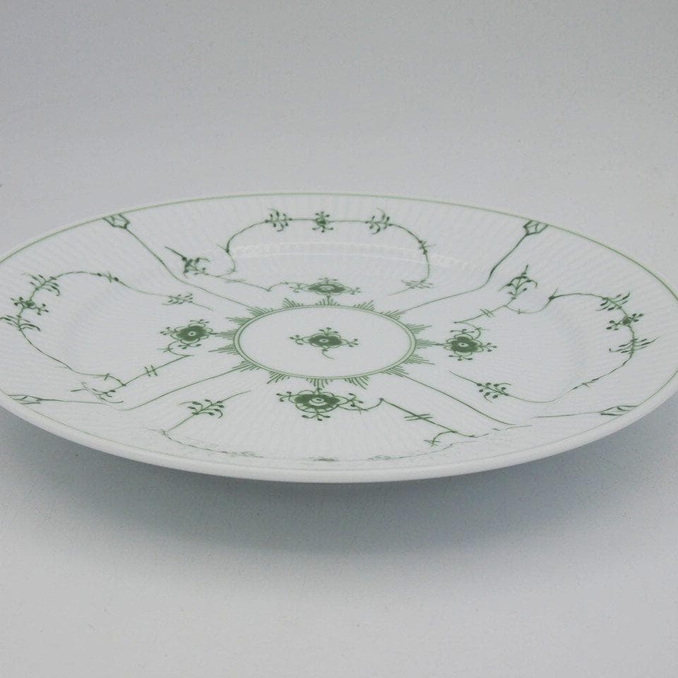 ロイヤルコペンハーゲン グリーンフルーテッド ディナープレート 24.5cmペア