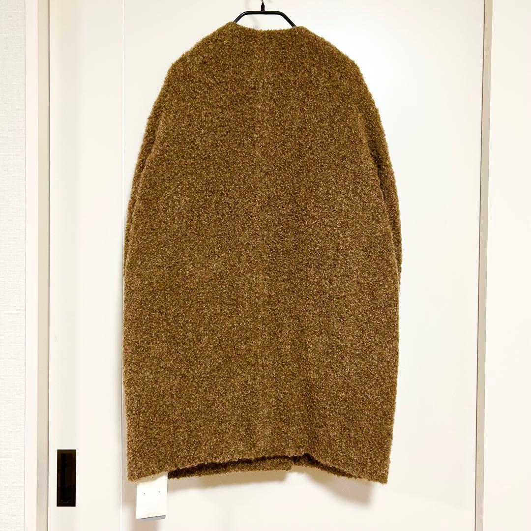新品タグ付き☆IENA　ループツイードコクーンコート　36　ブラウン