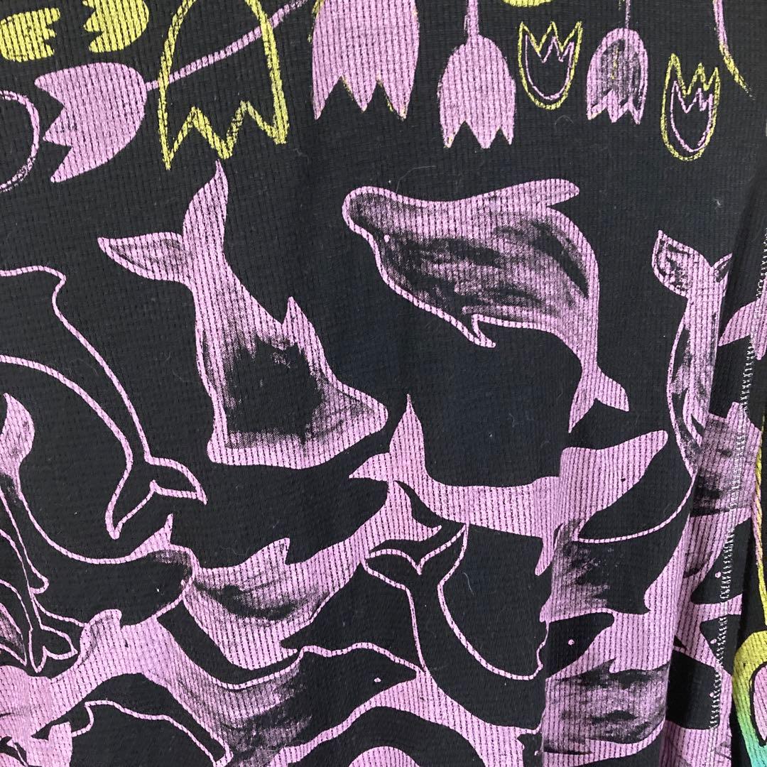 Juana de Arcoノースリーブ多色グラフィックワンピース