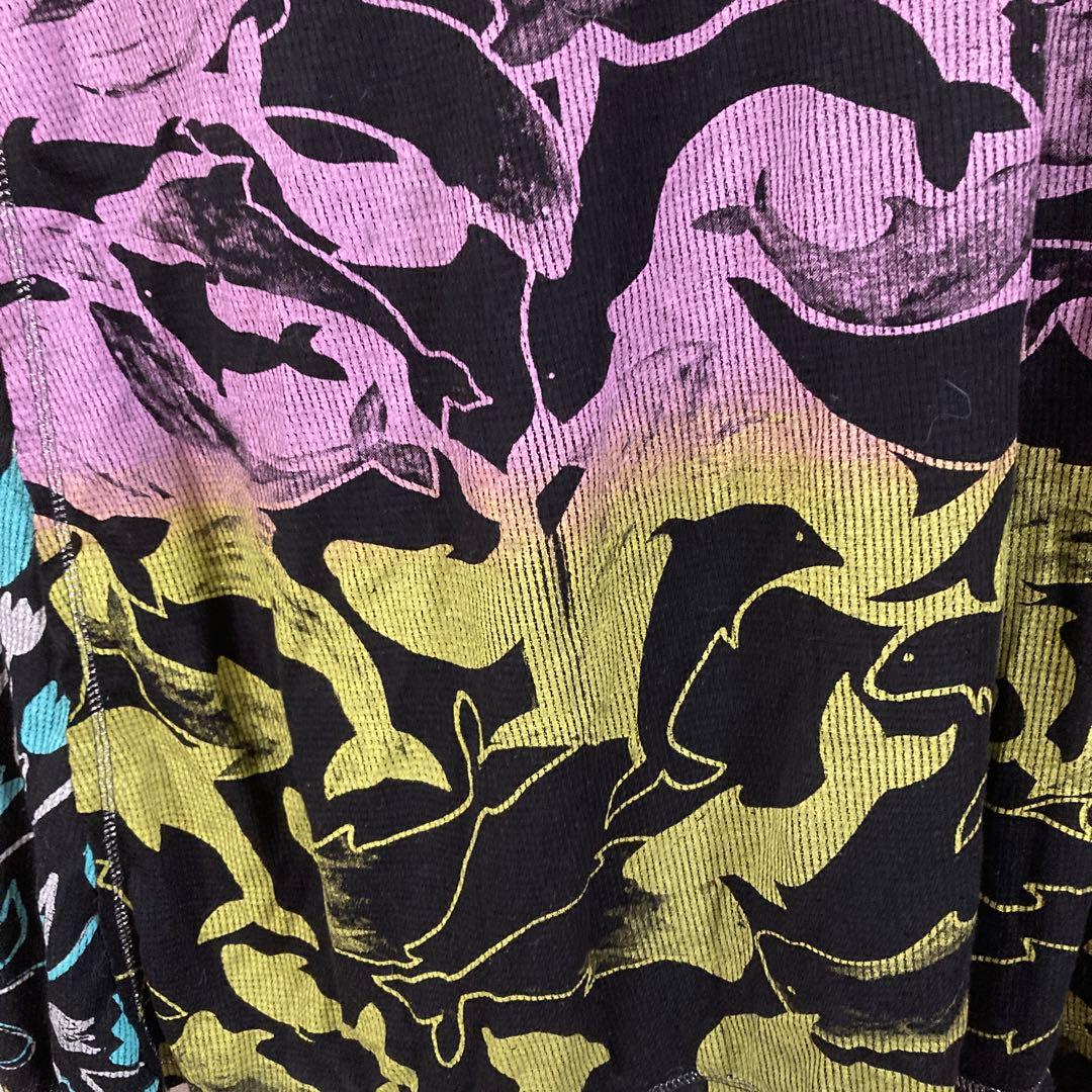 Juana de Arcoノースリーブ多色グラフィックワンピース