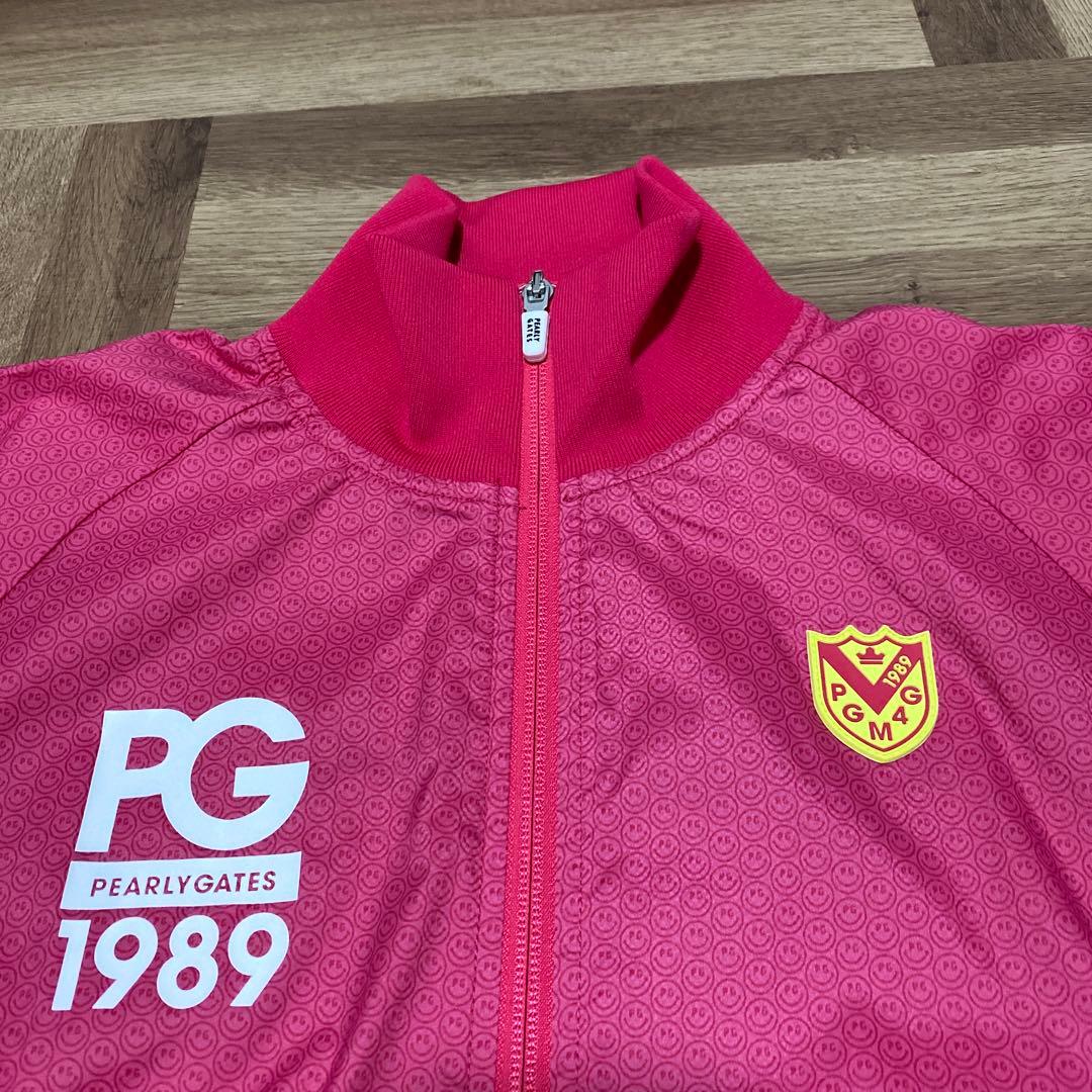 美品♡パーリーゲイツ♡ジップジャケット♡アウター♡ブルゾン♡ピンク♡スマイル♡S