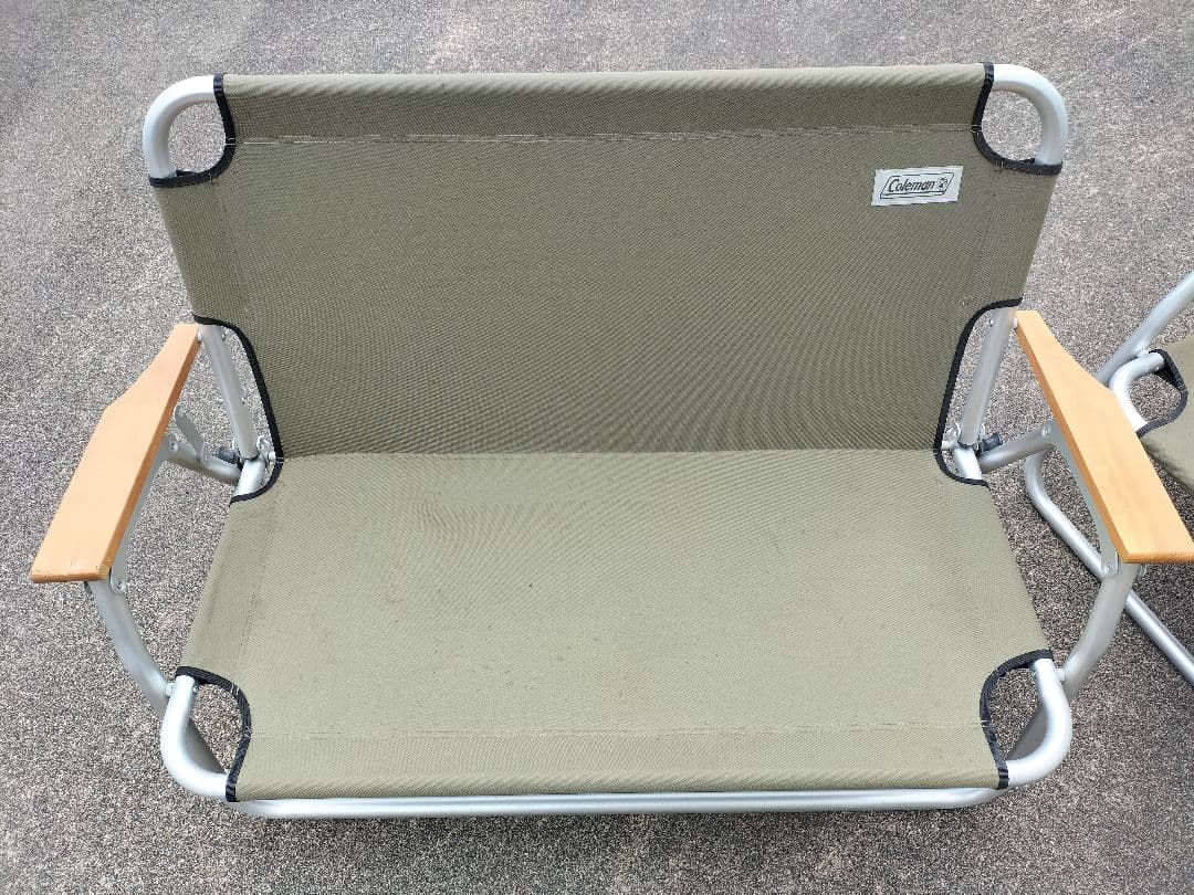 Coleman フォールディングベンチ2点　チェア1点 カーキ　3点セット