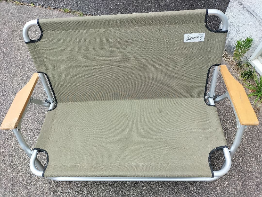 Coleman フォールディングベンチ2点　チェア1点 カーキ　3点セット