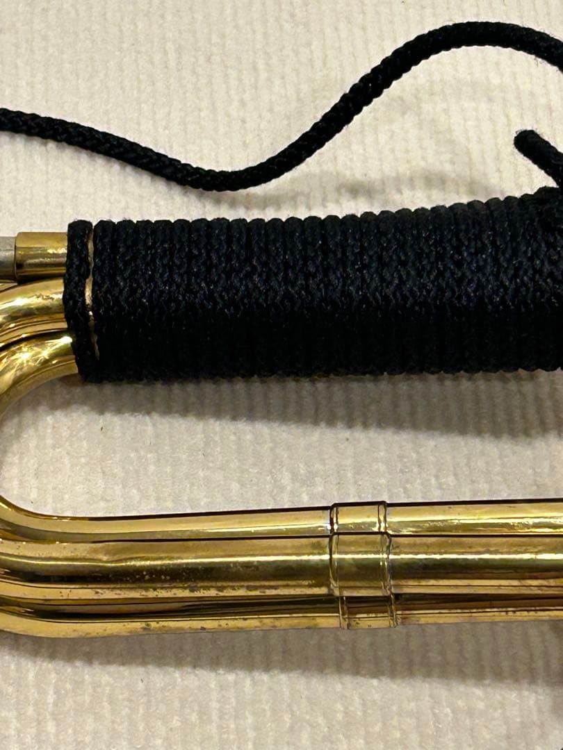 ★美品★ 信号ラッパ 二ツ巻タイプ 自衛隊　消防　楽器