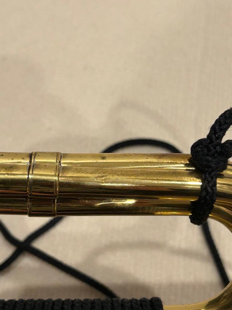 ★美品★ 信号ラッパ 二ツ巻タイプ 自衛隊　消防　楽器