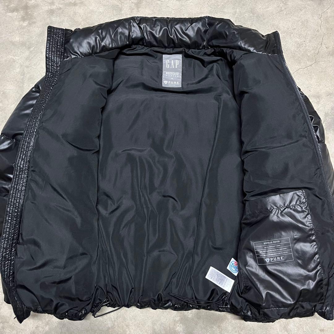 M GAP RECYCLED PUFFER プリマロフト ブラック y2k