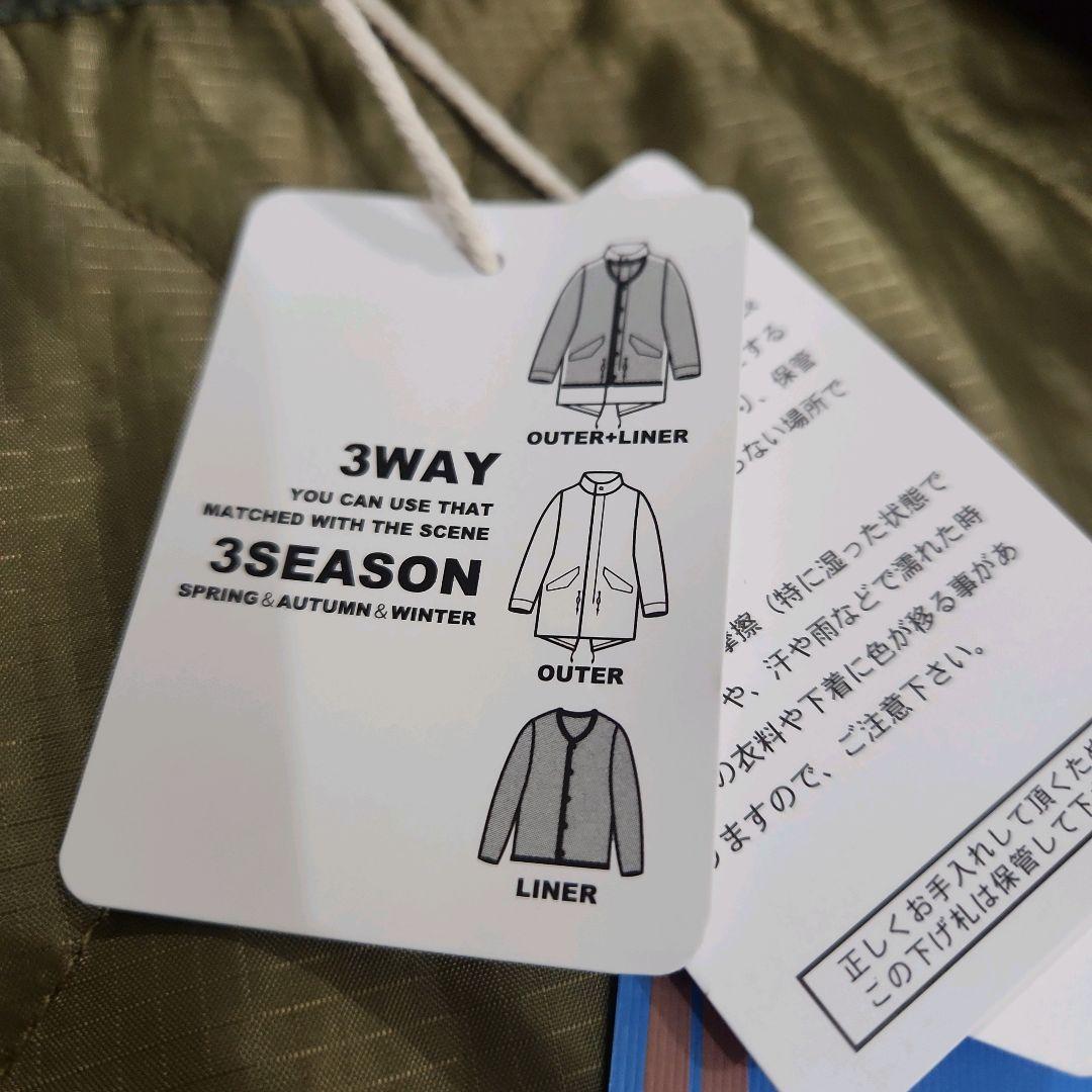 ネイティブラウンジ　M　モッズコート　3Way　美品　グリーン