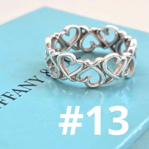 美品☆ティファニー☆ラビングハートリング☆フルデザイン