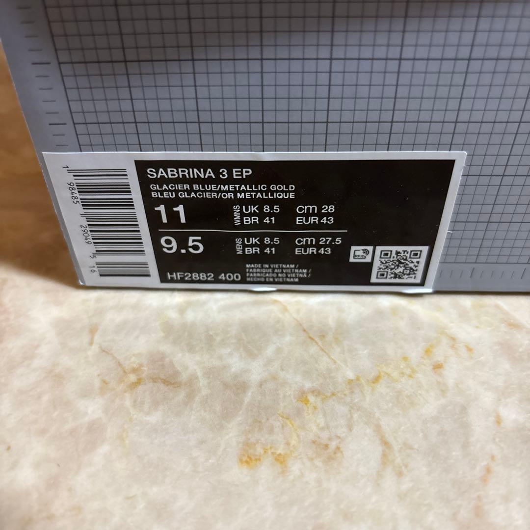 シューズ(男性用) Nike Sabrina 3 \"Blueprint\" EP W28.0cm