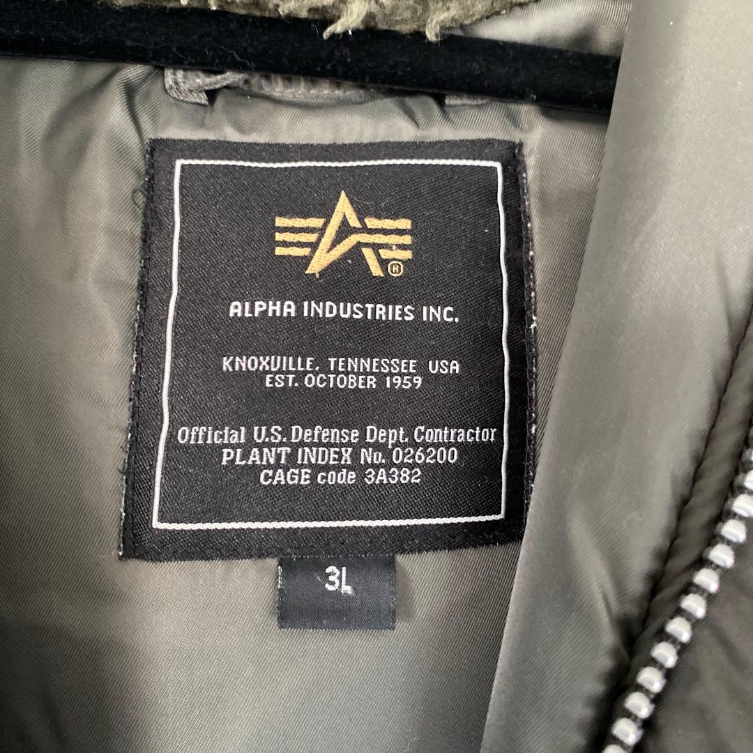 美品✨アルファインダストリーズ 3Lサイズ N-3B ボア フライトジャケット