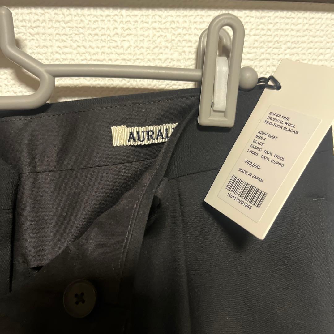 スーツ AURALEE TROPICAL WOOL TWO-TUCK SLACKS