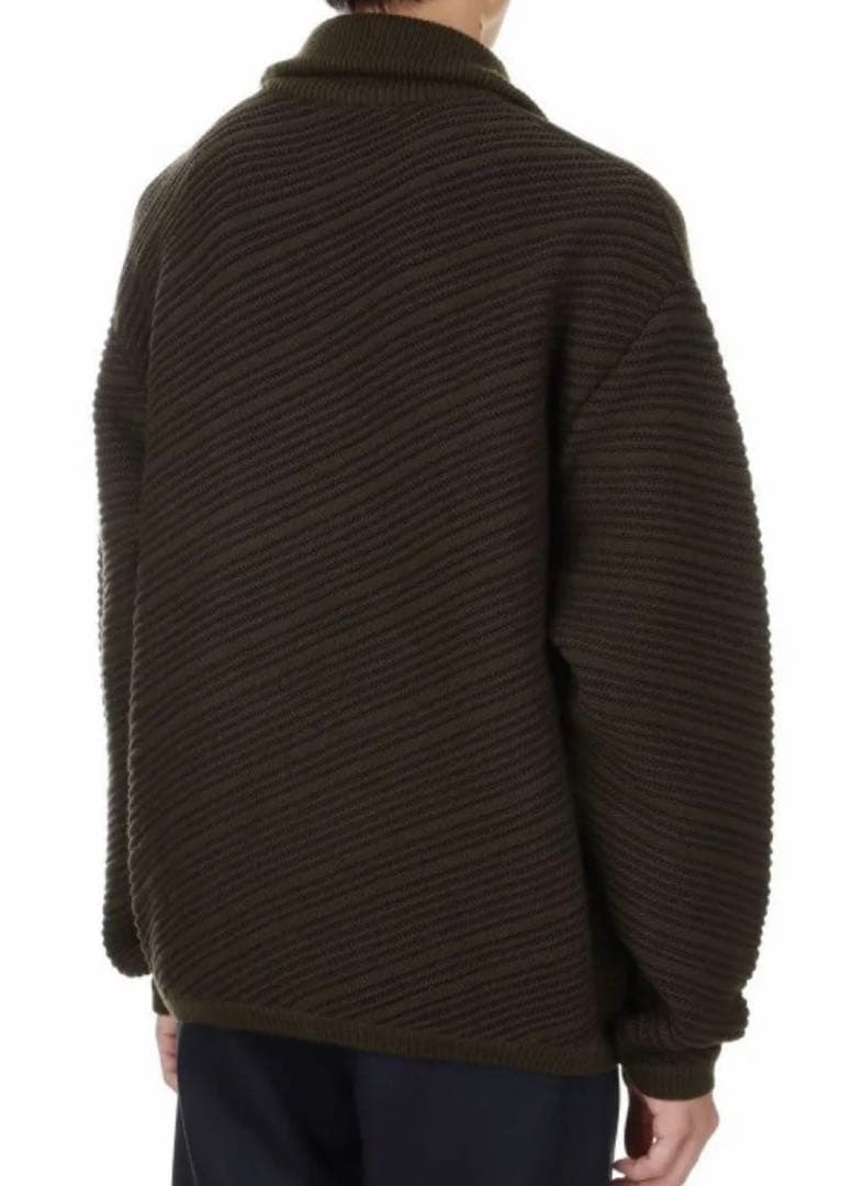 YOKE Bias Border Drivers Knit Brown 1 - メルカリ