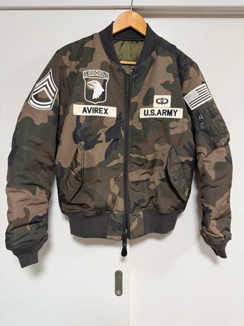 AVIREX 迷彩 MA-1ジャケット U.S. ARMY - メルカリ