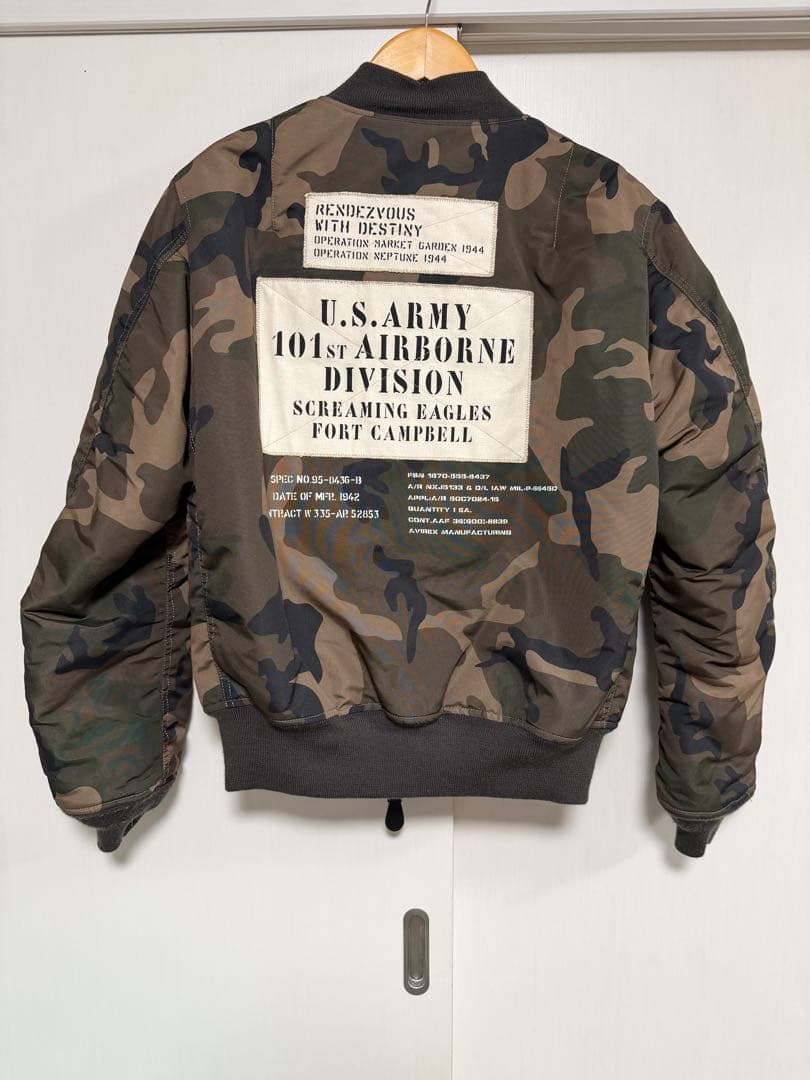 AVIREX 迷彩 MA-1ジャケット U.S. ARMY - メルカリ