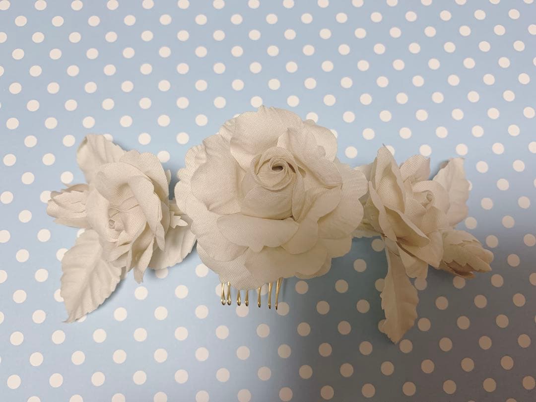 ヴィクトリアンメイデン ガーランドコサージュ アイボリー ヘッドドレス