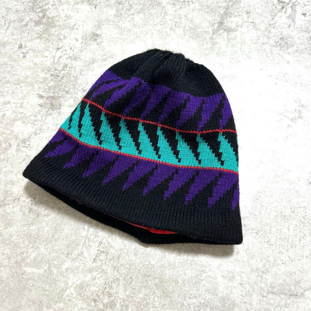 90s Patagonia パタゴニア FleeceLined Knit cap