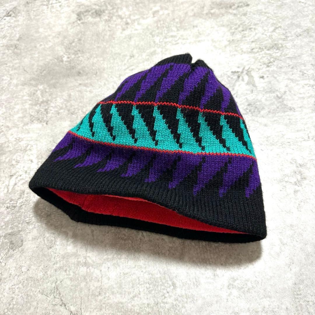 90s Patagonia パタゴニア FleeceLined Knit cap