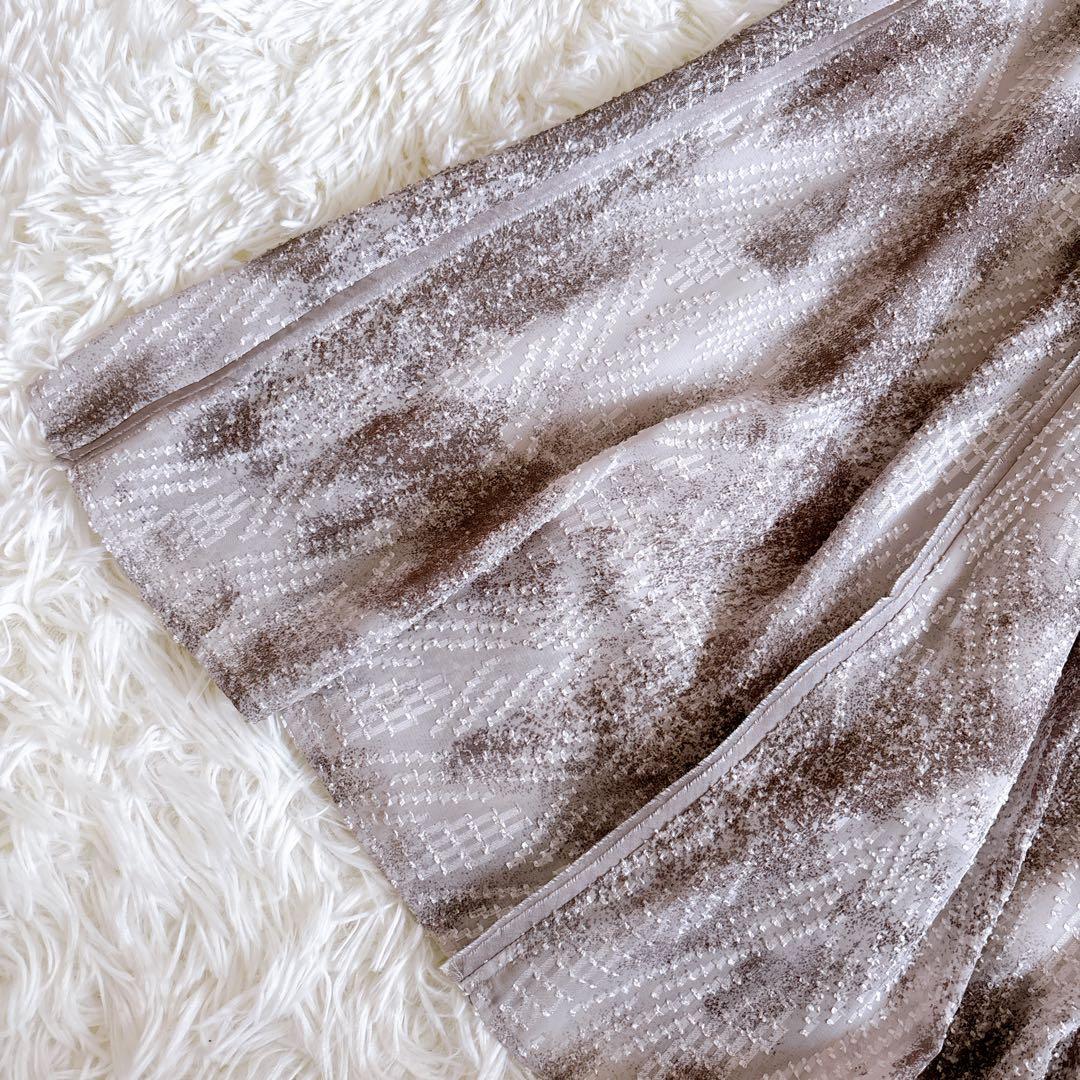 【極美品】 MORABITO モラビト 総柄フレアスカート パイソン 日本製 M