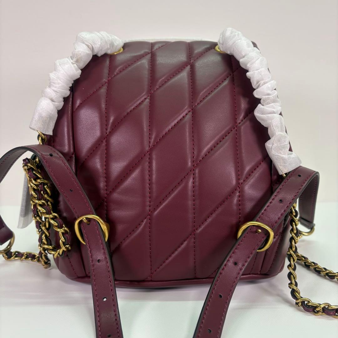 【COACH】 タグ有り タビー バックパック キルティング リュック