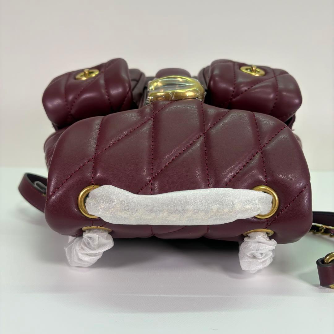 【COACH】 タグ有り タビー バックパック キルティング リュック