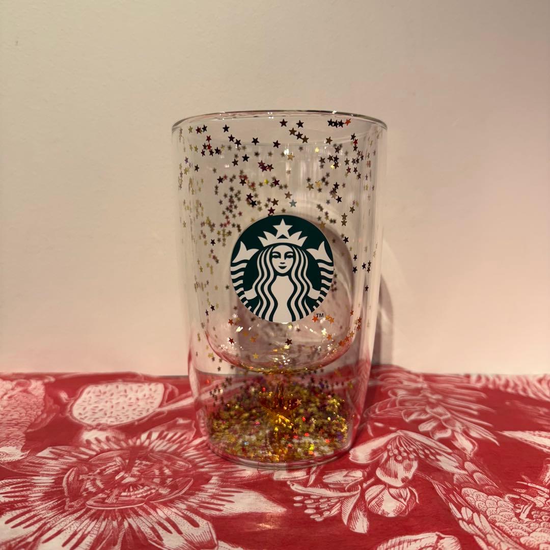 ☆STARBUCKS☆ホリデー2025ダブルウォール耐熱グラススター355ml