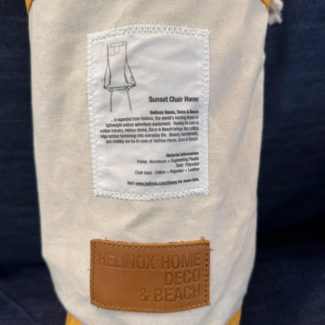 E43◆HELINOX　ヘリノックス　ビーチチェア　イエロー　中古美品