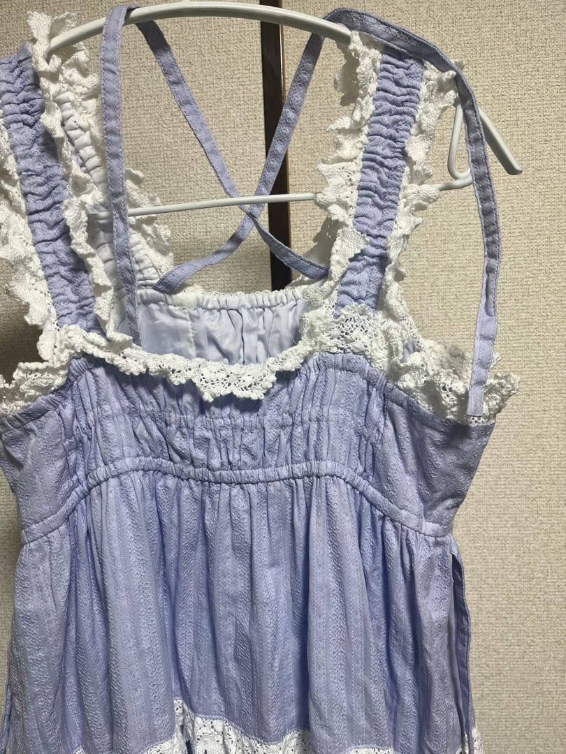 BABYからみ3段ティアードジャンパースカート