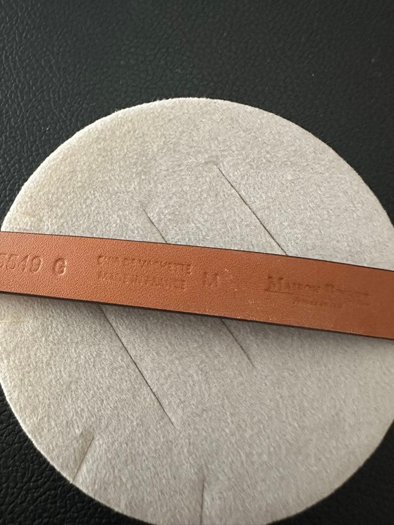 MAISON BOINET メゾンボワネ　レザーバングル　ゴールド金具