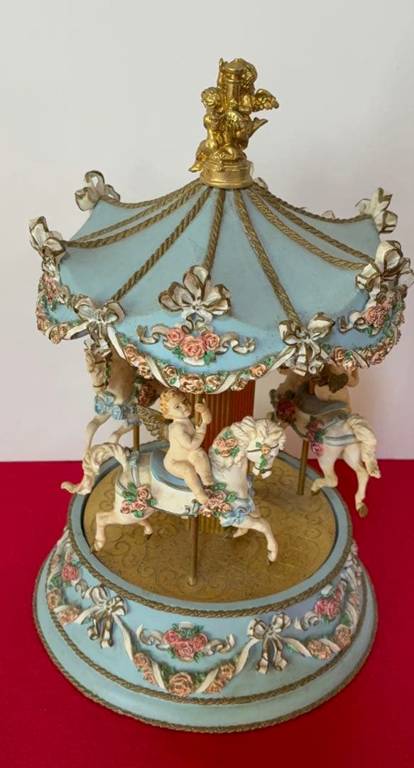 【ビンテージ 】フランクリンミント カルーセルオルゴール 天使