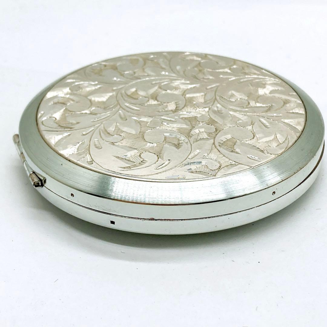 重量82g 昭和レトロ 銀製品 コンパクト シルバー ヴィンテージ NACON