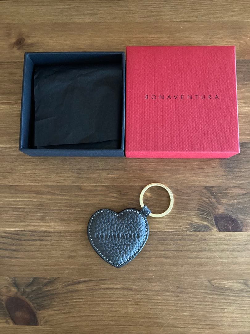 BONAVENTURA ボナベンチュラ ハート キーホルダー チャコールグレー