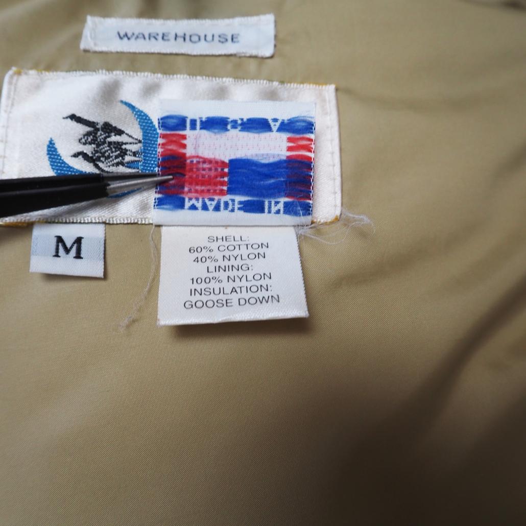 WAREHOUSE別注クレセントダウンワークス ダウンパーカー 60/40クロス