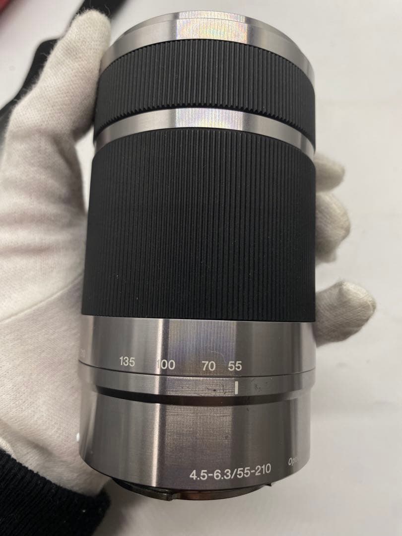 SONY NEX-3 レッド 望遠レンズキット SEL55210 バッグ付