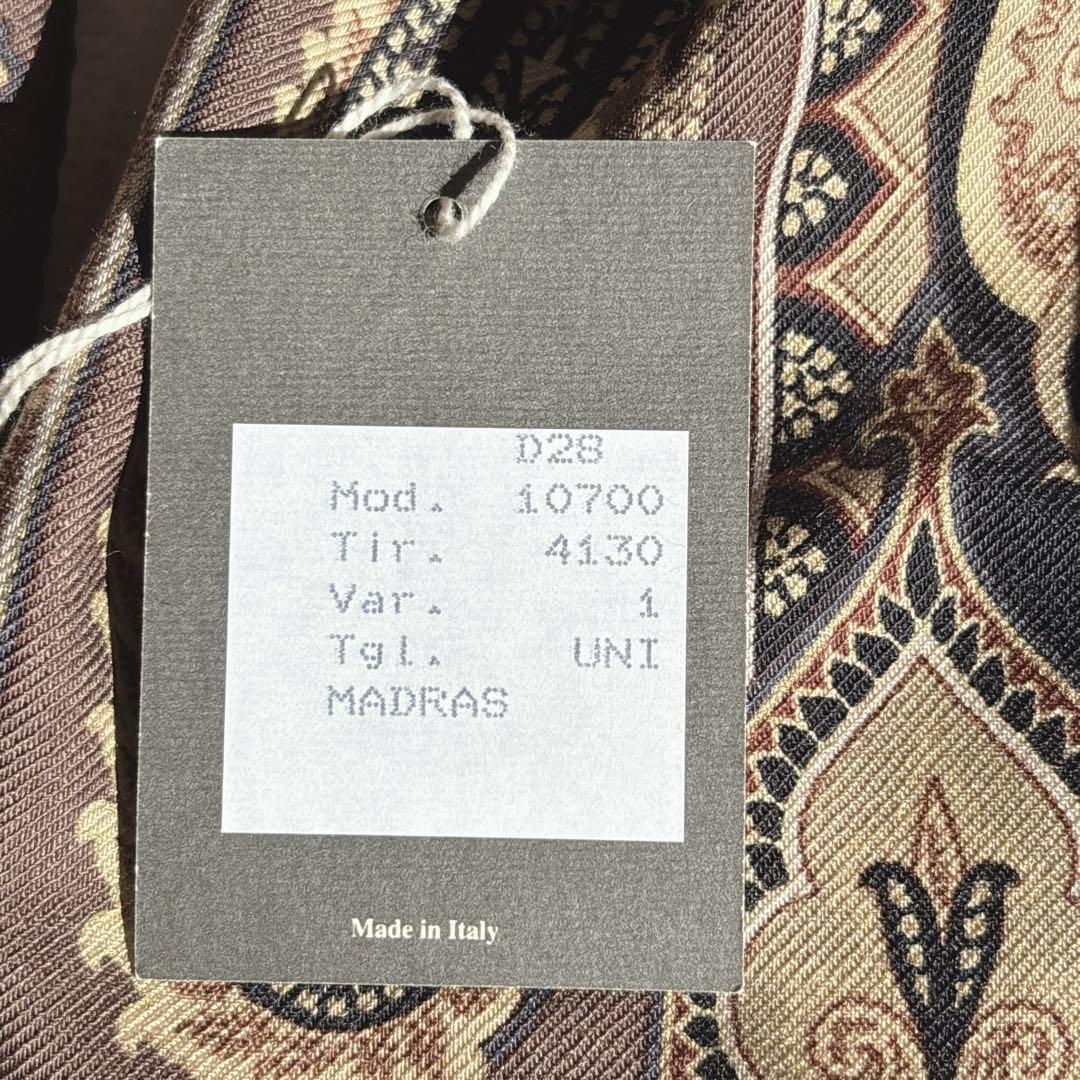 【新品】ETRO エトロ ペイズリー柄 ストール マフラー　イタリア製　シルク混