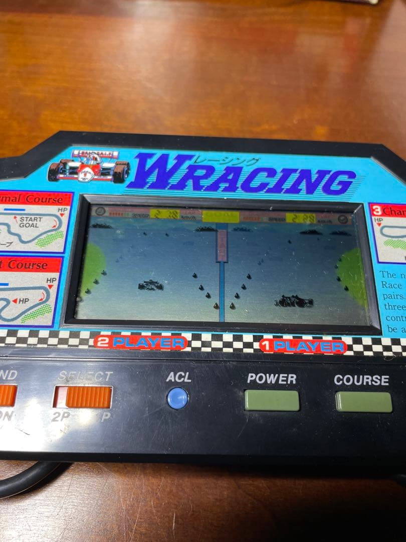 動作確認済み　希少　WRACING ダブルレーシング　LSIゲーム　バンダイ