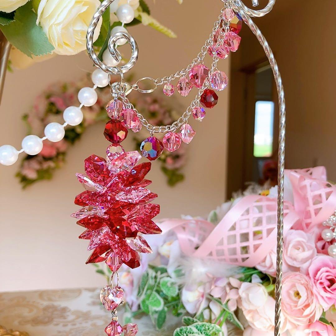 ☆かおmama☆様♡*.スワロフスキー♡シャンデリア付きスタンドサン